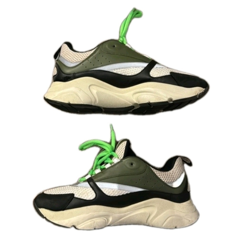 RARE Dior B22 Khaki Pistachio Size 44 US Mens Size 10-10.5 - Picture 6 of 13